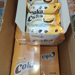 [ 70g x 12pkt ] Coka Sandwich Biscuit - Choco Cream [ Halal ] [ Healthier Choice ]