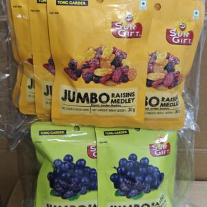 [ 30g x 12pkt ] Jumbo Raisins Medley(Orange) / Thompson(Green) [ Vegetarian / Halal ]
