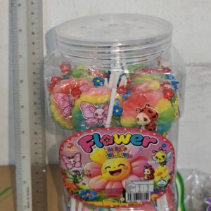 [ 30 Sticks ] Flower Shaped Lollipops Bottle [ Halal ]