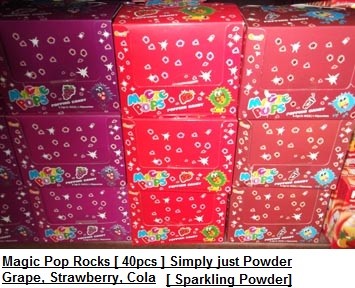 [ 40packs ] Magic Pop Rocks (Powder only) [Grape / Cola / Strawberry / Orange / Lemon]