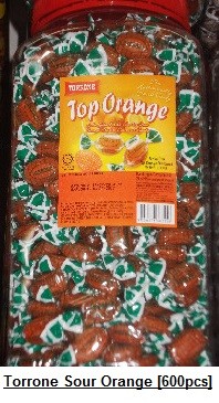 [ 600pcs ] Torrone Sour Orange [ Halal ]