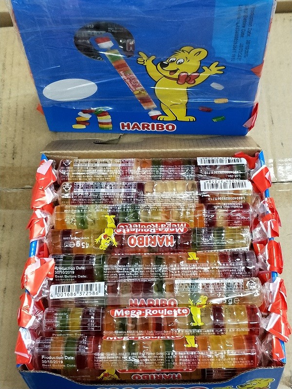 Haribo Mega Roulette Gummy 45g x 24roll