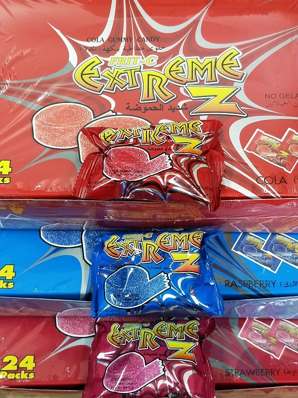 Fritz Sour Tape [Blue Raspberry / Strawberry / Cola] 40g x 24pkt