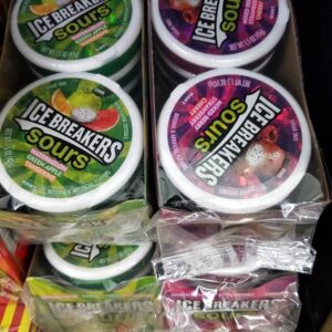 Icebreaker Sours Sugar Free [Watermelon, Apple, Tangerine (1st Type) / Mixed Berries, Cherry, Strawberry (2nd Type)] 42g x 8tin