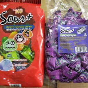 LOT100 Sour Gummy 600g [Grape / Assorted / Apple]