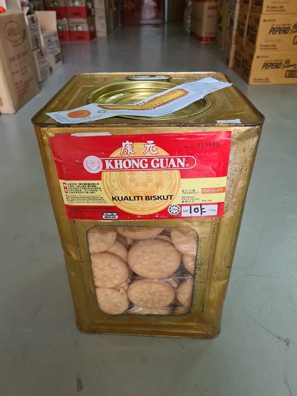Khong Guan Marie Biscuit 3kg with Metal Tin