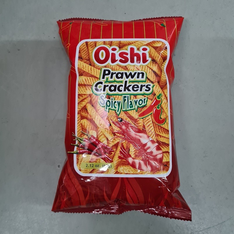 Oishi Prawn Crackers Spicy 60g x 10pkts