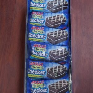 Apollo Black Checker Layer Cake [ Chocolate ] 18g x 24pkts