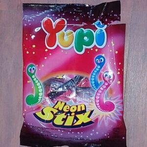 [ 120g x 6 packs ] Yupi Neon Worm [ Est. 10 small Sachets per pack ]