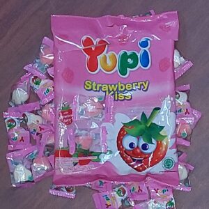 [ 110g x 24 packs ] Yupi Strawberry Kisses [ Est. 48 small Pcs per pack ]