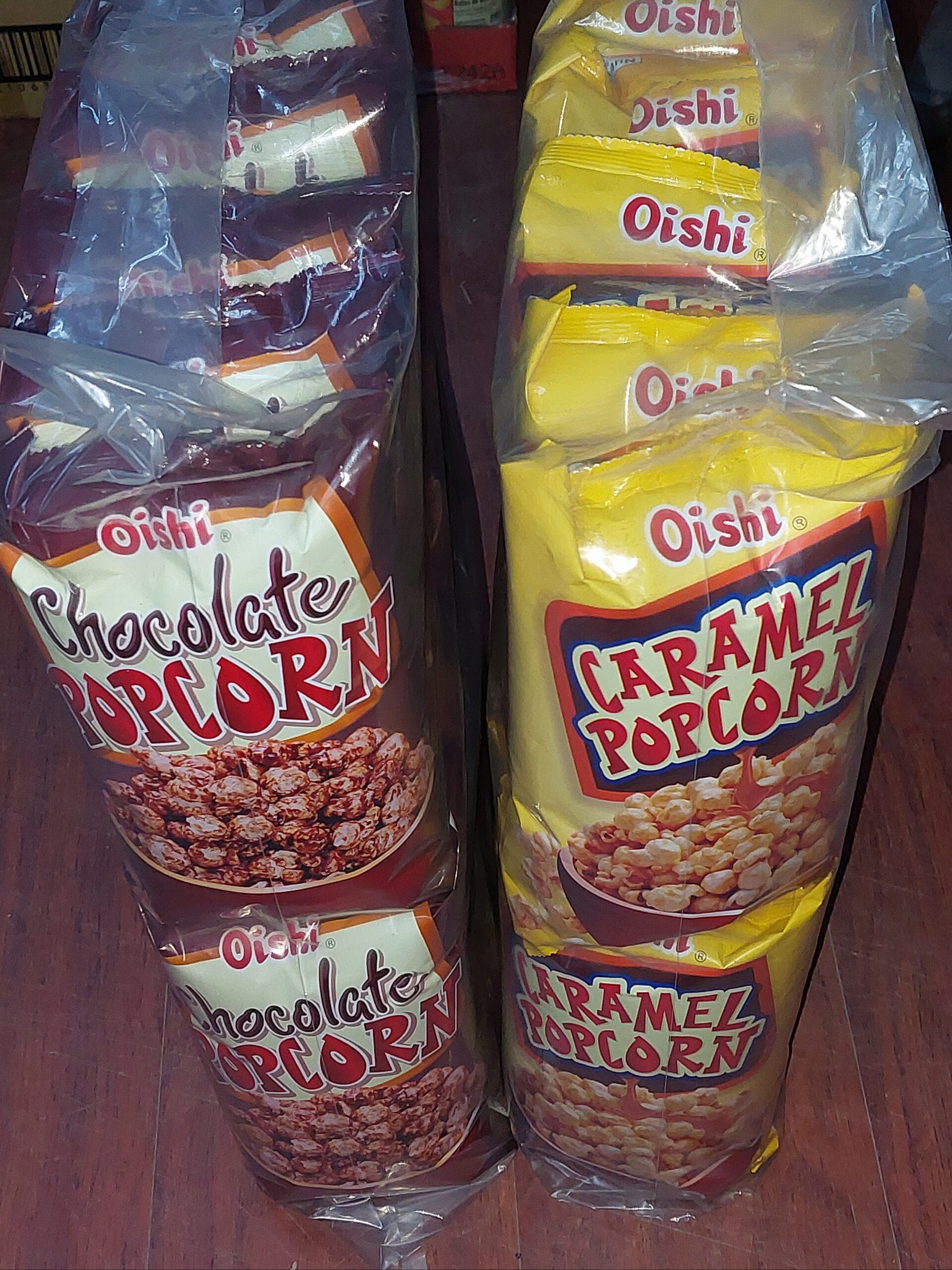 [ 60g x 10 packs ] Oishi PopCorn [ Caramel / Chocolate ]