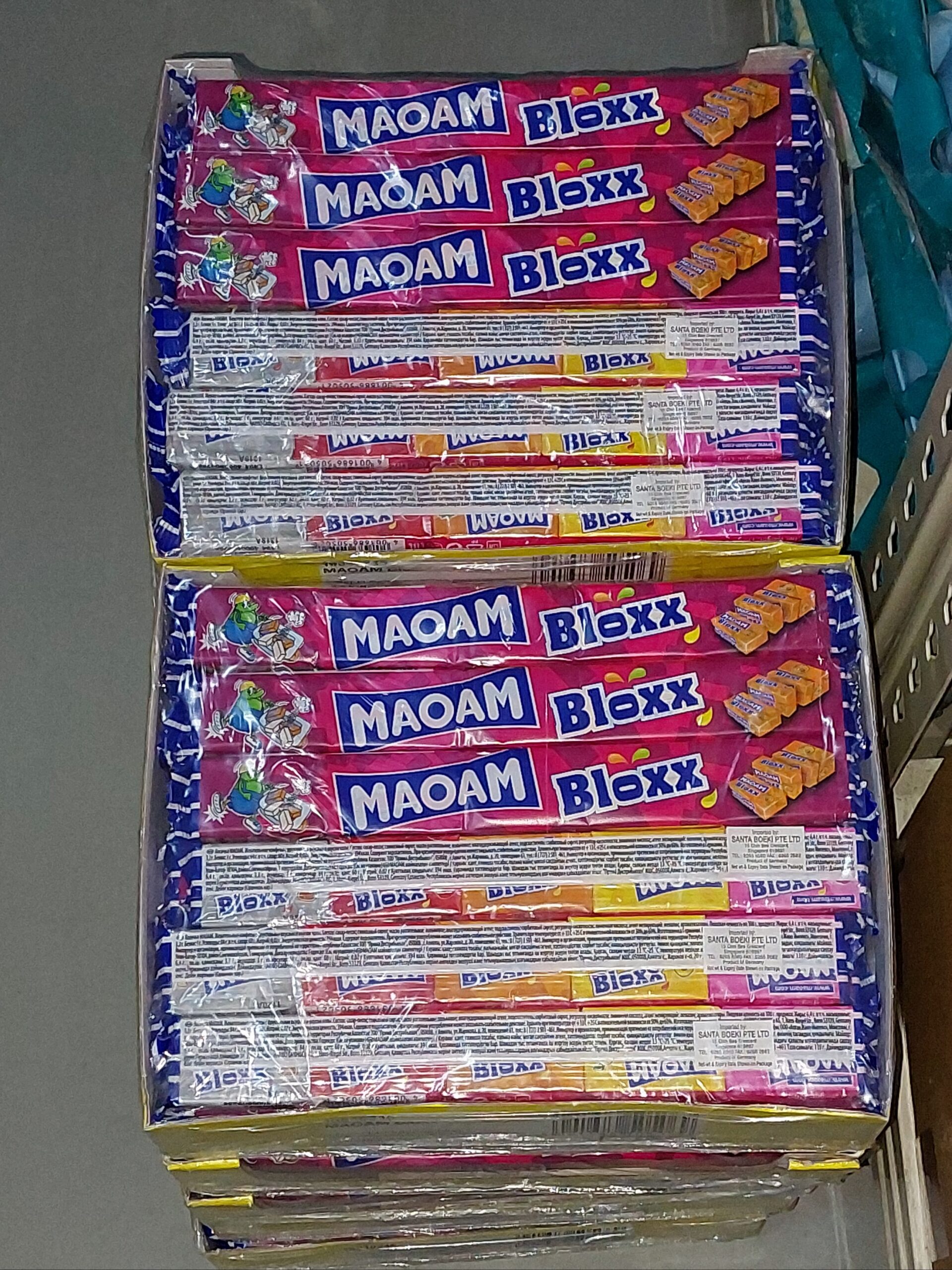 [ 110g x 24pkt ] Maoam Chewy Candy [ Per 110g contain 5s (5 small cubes) ]