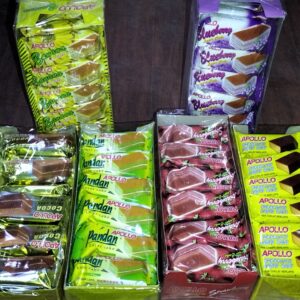 Apollo Layer Cake [Chocolate / Strawberry / Blueberry / Kek Lapis / Pandan) 18g x 24pkt