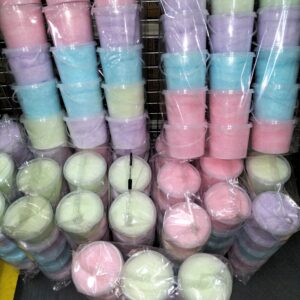 [ 5 tubs ] Cotton Floss Candy Tubs [ Assorted colour ]