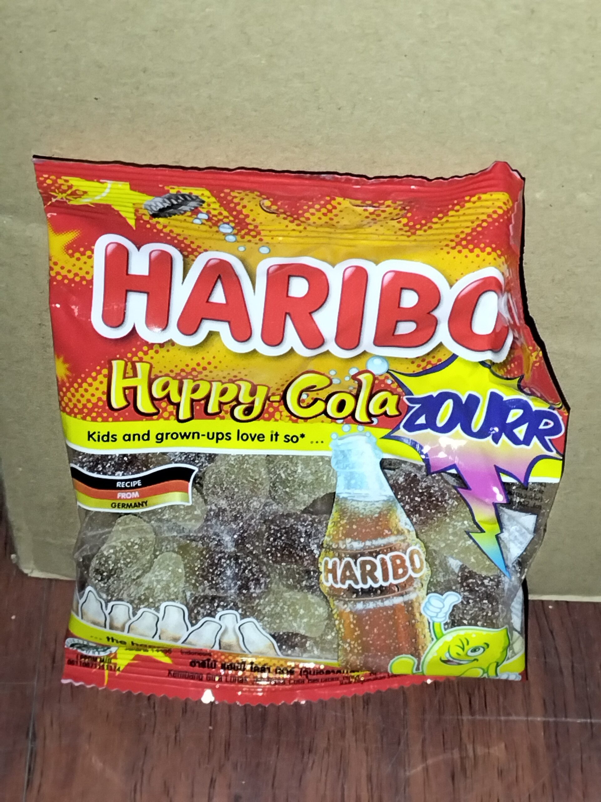 [80g x 10pkt] Haribo Happy-Cola-zourr [ Halal ]