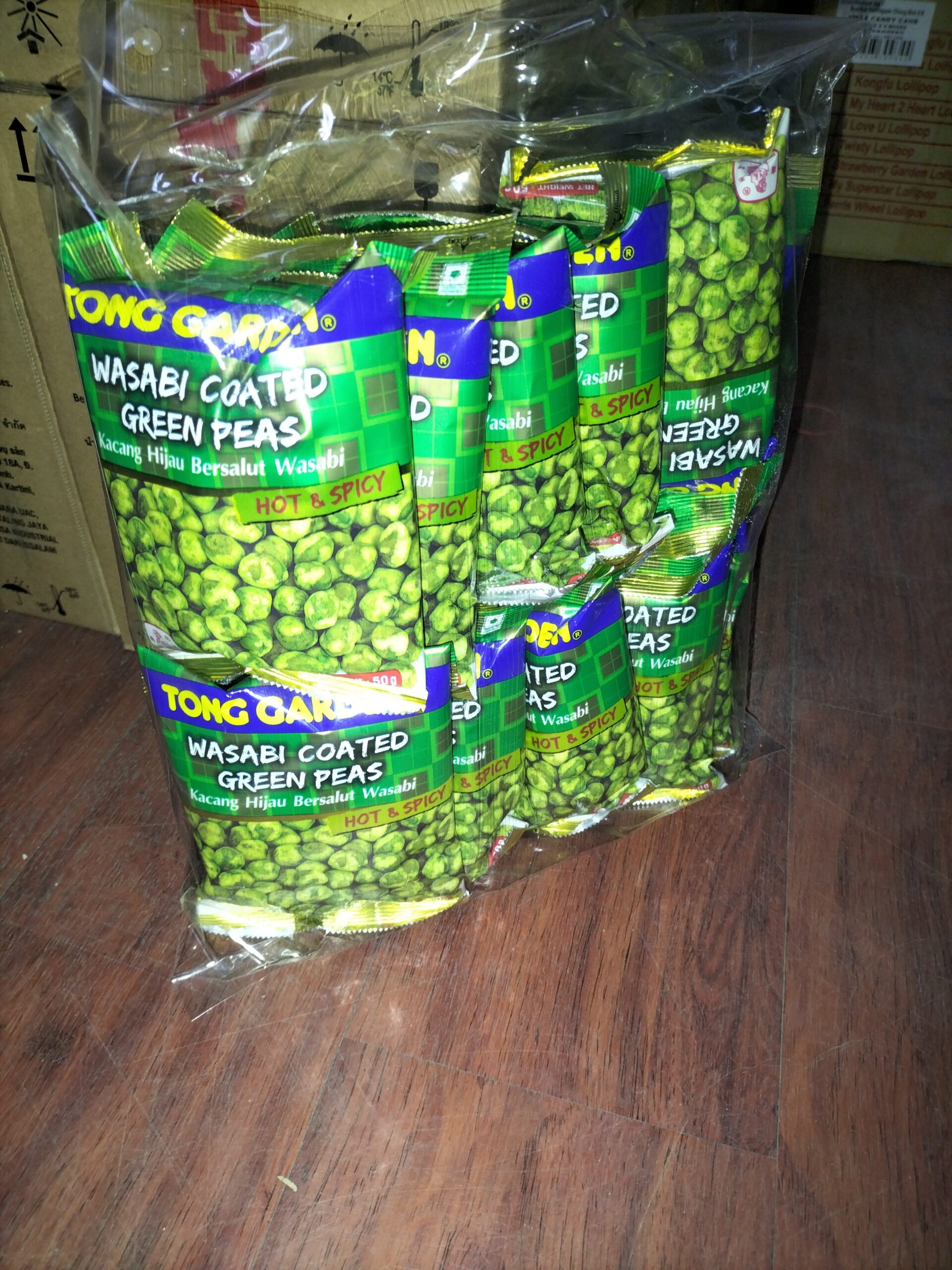 [  50g x 12pkt ] Tong Garden Wasabi Coated Green Peas