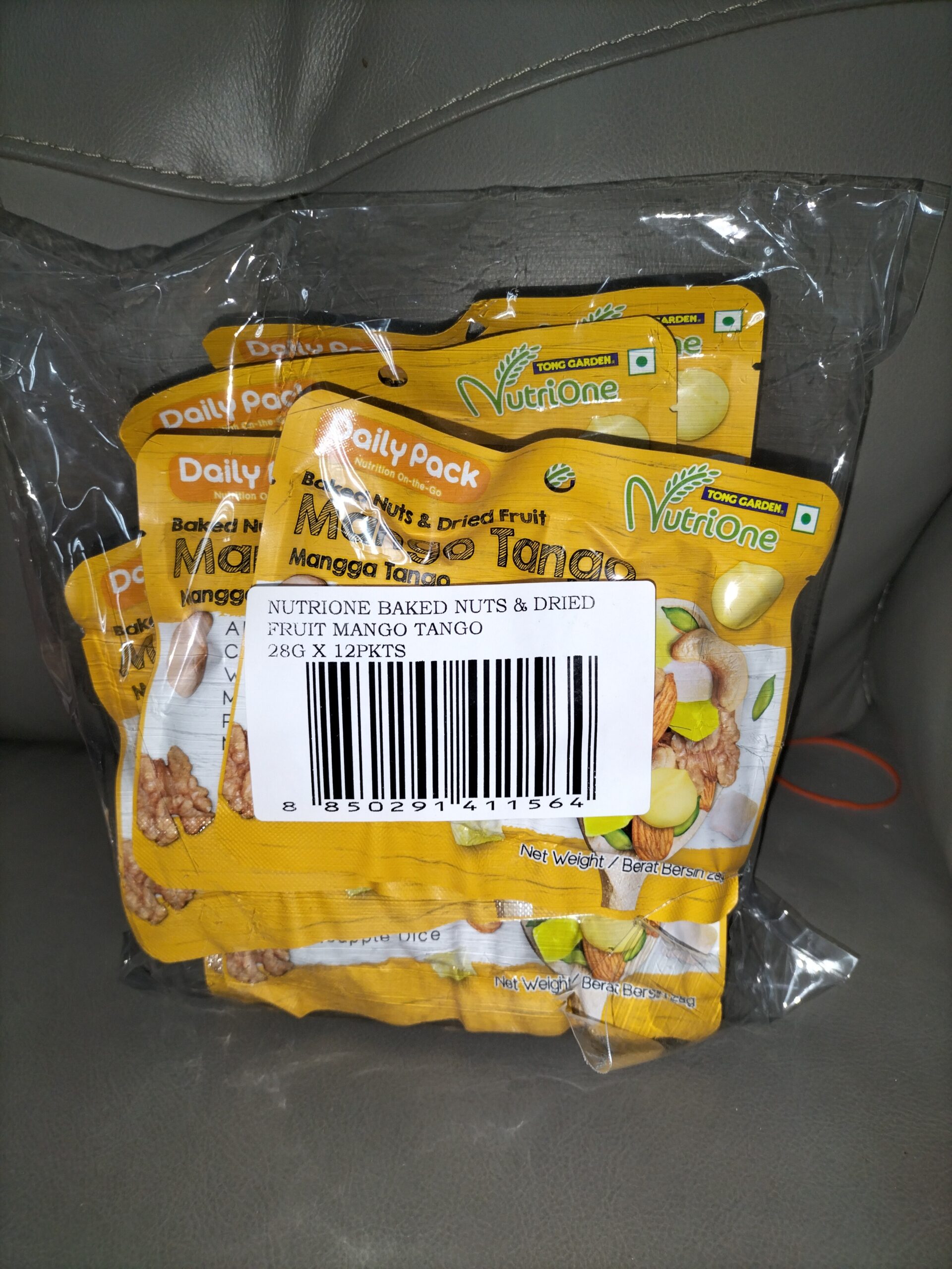 [ 28g x 12pkt ] NutriOne Baked nuts&Dried Fruits - Mango Tango [ Halal ]