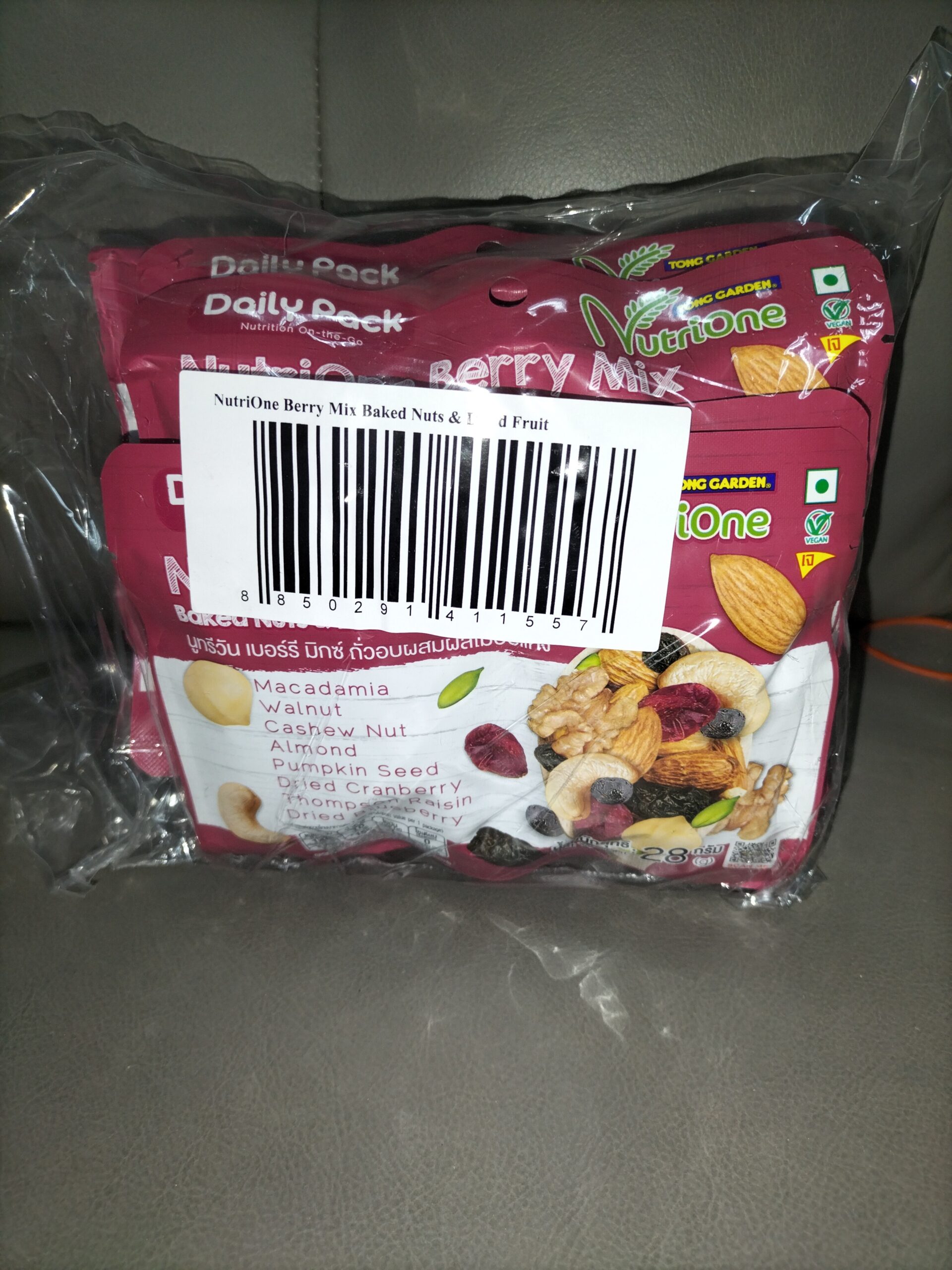 [ 28g x 12pkt ] NutriOne Baked nuts&Dried Fruits - Berry Mix [ Halal ]