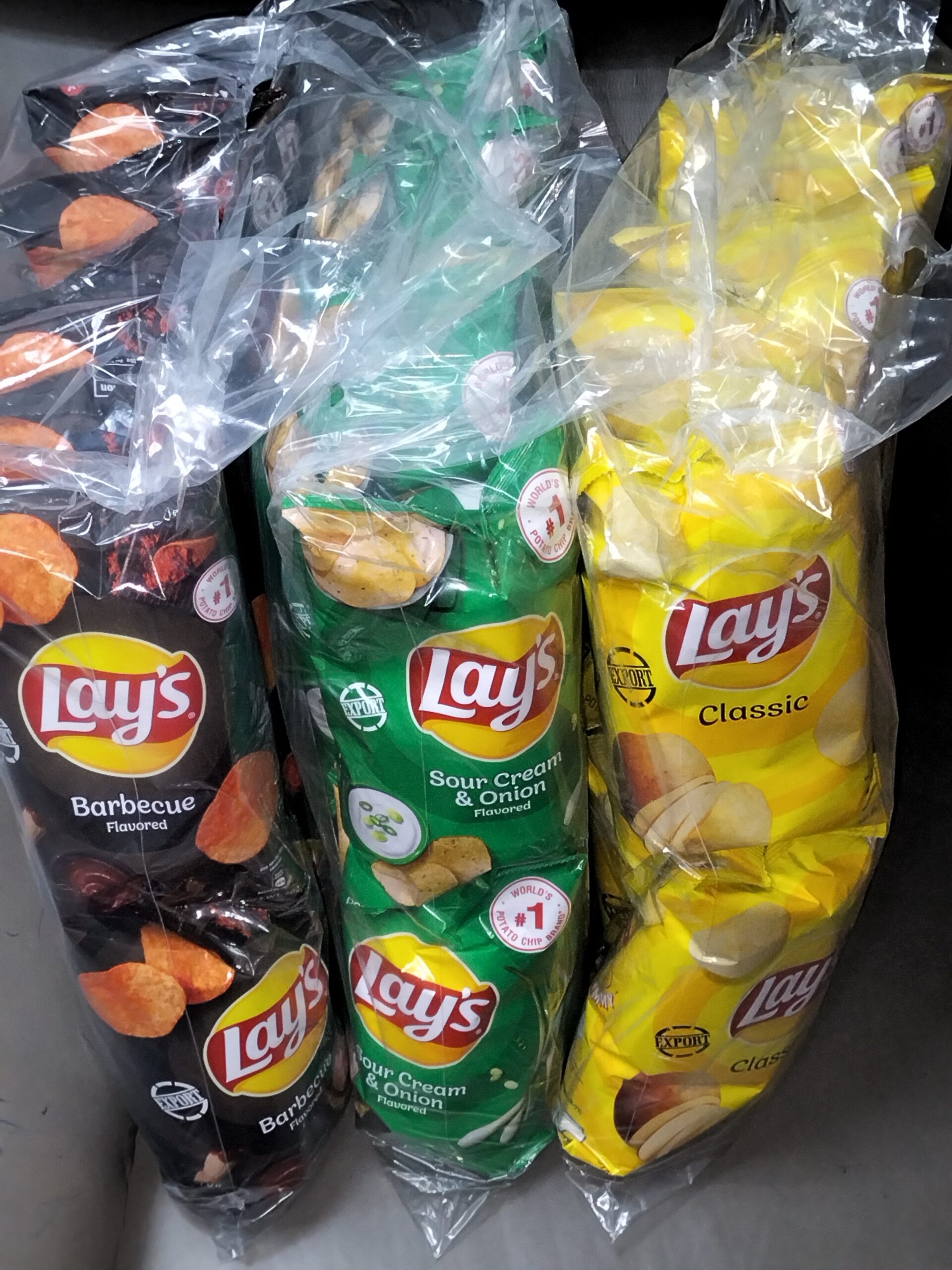[ 50g x 10pkt ] Lay's Chips [ Classic / BBQ / Sour Cream ]