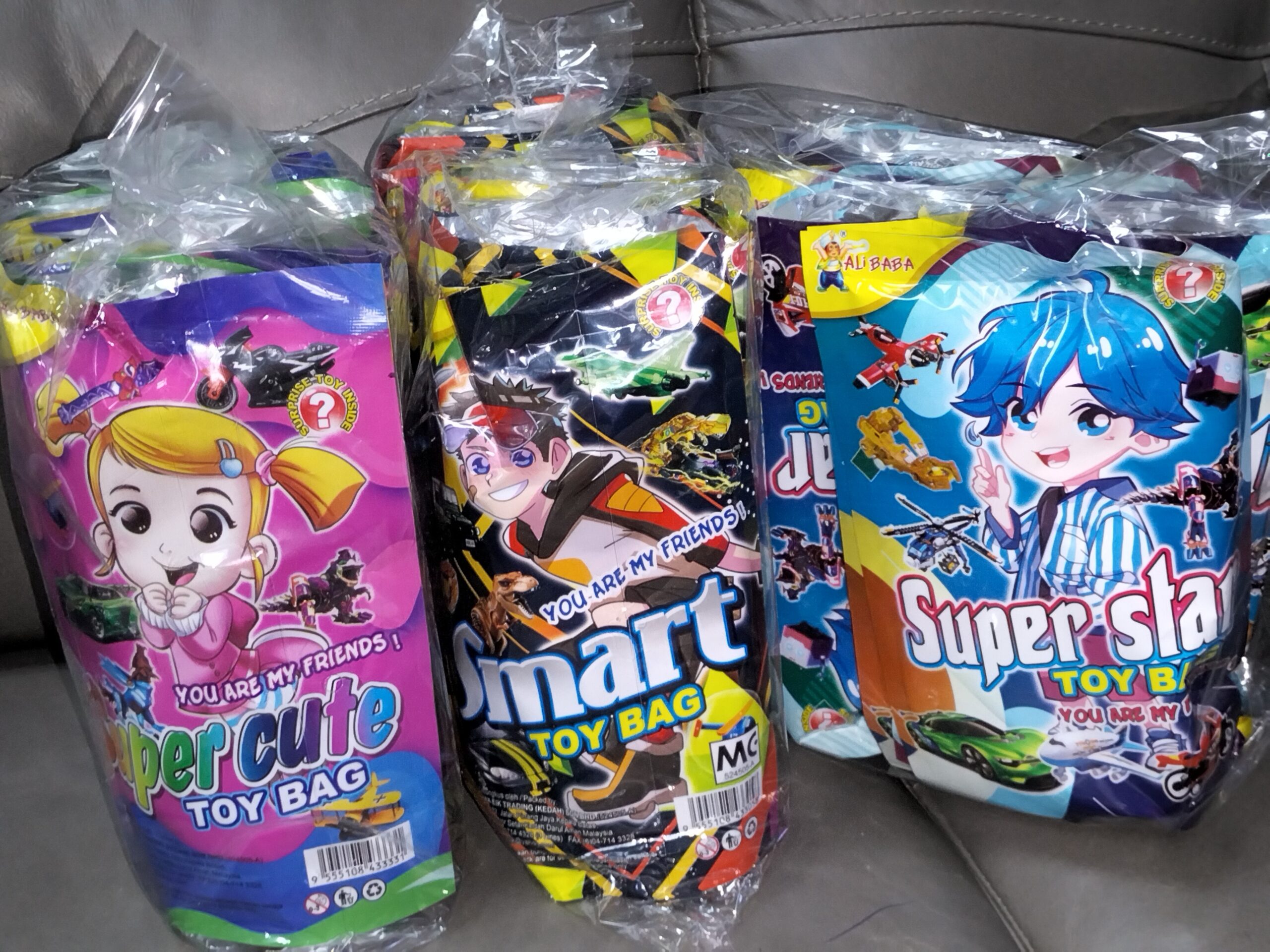 [ 6pkt ] Toy Bags [ Super Cute / Smart / Super Slap ]