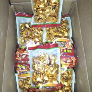 [ 230g(est. 28pcs) x 10packs ] Gold Ingot Chocolate